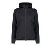 CMP Chaqueta de forro polar Knit Tech con capucha fija para mujer