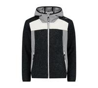 CMP Chaqueta de forro polar Knit Tech con capucha fija, unisex, para niños y jóvenes