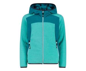 CMP Chaqueta de forro polar Knit Tech con capucha fija, unisex, para niños y jóvenes