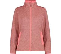 CMP Chaqueta de forro polar para mujer con tejido jacquard, ligera, transpirable, chaqueta para exteriores para entretiempo y tiempo libre., coral, 38