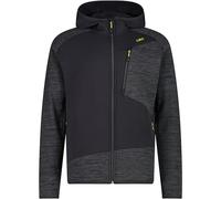 CMP - Chaqueta de forro polar Stretch Performance con capucha fija, plomo mel., 56