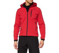 CMP - Chaqueta de hombre con capucha y cremallera, Ferrari-Negro, 54