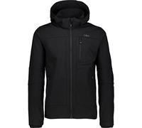 CMP - Chaqueta de hombre con capucha y cremallera, Negro, 56