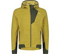 CMP - Chaqueta de hombre Stretch Performance reciclada con capucha fija, Agave Mel., 56