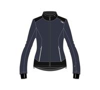 CMP - Chaqueta de mujer con capucha fija en softshell acoplado, antracita, 40