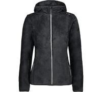 CMP - Chaqueta de mujer con capucha fija, Negro-Graffito, XXS