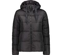 CMP - Chaqueta de mujer con capucha fija, Negro, S