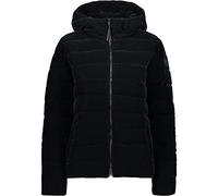 CMP - Chaqueta de mujer con capucha fija, Negro, XS