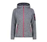 CMP - Chaqueta de mujer con capucha fija, Titanio-Fucsia, XS
