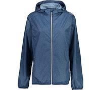 CMP - Chaqueta de mujer con capucha para lluvia, Azul, S