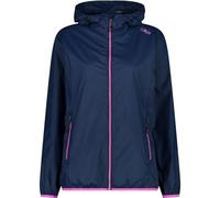 CMP - Chaqueta de mujer con capucha para lluvia, Azul, S