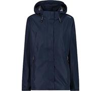 CMP - Chaqueta de mujer con cremallera y capucha transpirable, Azul negro, L