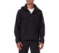CMP - Chaqueta softshell ligera de hombre con capucha desmontable, Negro, 54
