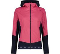 CMP Chaqueta híbrida con capucha para mujer, color magenta, L