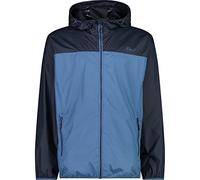 CMP - Chaqueta impermeable con capucha para hombre, Azul polvoriento, 52
