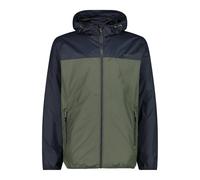 CMP - Chaqueta impermeable con capucha para hombre, Verde Aceite, 56
