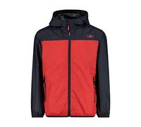 CMP - Chaqueta infantil con capucha para la lluvia, Fuego, 176