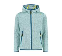 CMP - Chaqueta infantil Knit-Tech con capucha fija, Agua-lago-limonada, 98