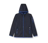 CMP - Chaqueta infantil Knit-Tech con capucha fija, B.Azul-Azul Claro, 140