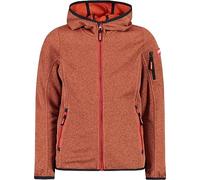 CMP - Chaqueta infantil Knit-Tech con capucha fija, Mechero Campari, 176