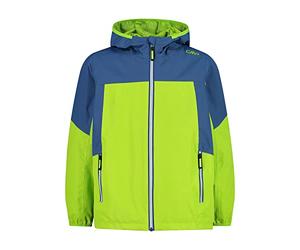 CMP - Chaqueta infantil ripstop con capucha fija, Verde lima, 152