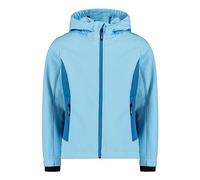 CMP Chaqueta Kid G Con Capucha Fija, Chaqueta Softshell Unisex niños, Azul (Anís-Jade 3A29385N), 140