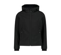 CMP Chaqueta Kid G Con Capucha Fija, Chaqueta Softshell Unisex niños, Negro, 164