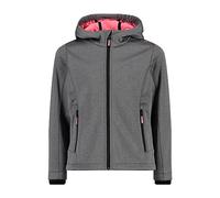 CMP Chaqueta Kid G Con Capucha Fija, Chaqueta Softshell Unisex niños, Negro Mel.-Brillo, 164