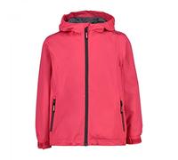 CMP Chaqueta Kid G Con Capucha Fija, Chaqueta Softshell Unisex niños, Rosa (Fresa), 140