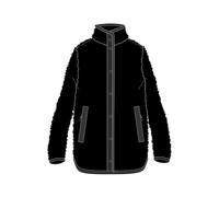 CMP - Chaqueta larga de forro polar para mujer, color negro, talla 40