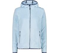 CMP - Chaqueta polar de mujer Highloft con capucha fija, Azul cristal, XS
