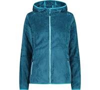 CMP - Chaqueta polar de mujer Highloft con capucha fija, Lago-Laguna Profunda, XS