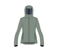CMP - Chaqueta softshell con capucha fija para mujer, Mineral, 40