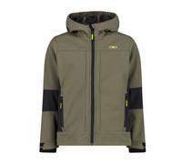 CMP Chaqueta Softshell con forro polar para niños y jóvenes, 3A00094, Olive / Antracita, 110 cm