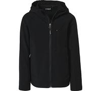 CMP Chaqueta Kid G Con Capucha Fija, Chaqueta Softshell Unisex niños, Negro, 164