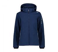 CMP Chaqueta softshell de mujer con capucha desmontable, Blue, 3XL