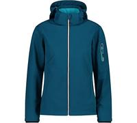 CMP Chaqueta softshell de mujer con capucha desmontable, Deep Lake, XS