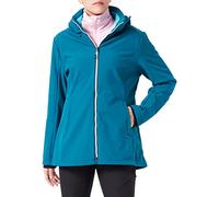 CMP - Chaqueta softshell de mujer con capucha desmontable, Lago profundo, XS