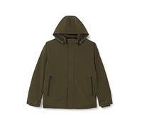 CMP - Chaqueta softshell ligera de hombre con capucha desmontable, Aceite Verde, 56