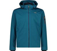 CMP - Chaqueta softshell ligera de hombre con capucha desmontable, Lago profundo, 54