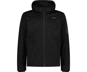 CMP - Chaqueta softshell ligera de hombre con capucha desmontable, Negro, 46