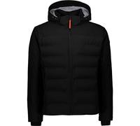 CMP - Chaqueta softshell ligera de hombre con capucha desmontable, Negro, 58
