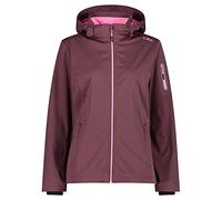 CMP - Chaqueta softshell ligera para mujer con capucha desmontable, Ciruela, XS