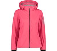 CMP - Chaqueta softshell ligera para mujer con capucha desmontable, Fresa-Hielo, XXS