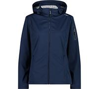 CMP - Chaqueta softshell ligera para mujer con capucha desmontable, Hielo azul, L