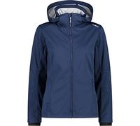 CMP - Chaqueta softshell ligera para mujer con capucha desmontable, Hielo azul, XXL