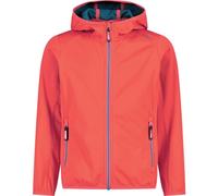 CMP - Chaqueta softshell ligera para niños con capucha fija, Campari, 152