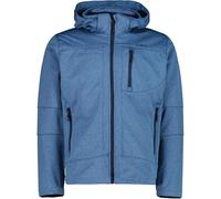CMP - Chaqueta softshell melange de hombre con capucha desmontable, Mel piedra azul., 54