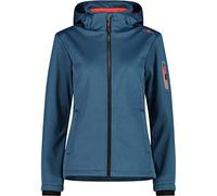 CMP - Chaqueta softshell melange mujer con capucha desmontable, Lago Mel., M