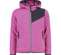 CMP - Forro polar infantil con capucha fija, Púrpura Fluo-Titanio, 164
